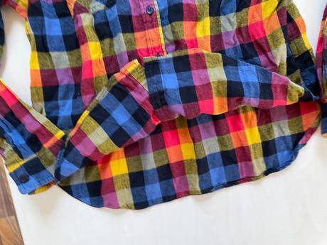 Káro košile, vel neuvednea nošena cca m volně, měř, tu,m