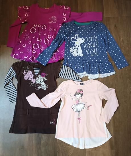 4x dívčí tunika f&f, kiki &koko, vel.104/110, f&f,104