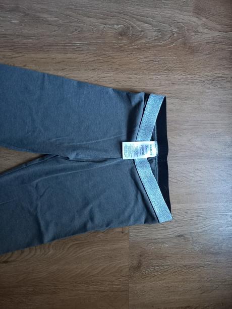 Tm. šedé legíny se stříbrnou gumou, pepperts,134