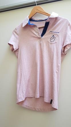 Dámské růžové tričko s koněm m, decathlon,38