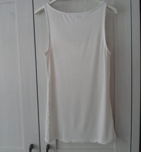 Bílé krajkové tričko tílko bílý top amisu, amisu,s