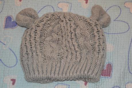 Pletená zimní čepice s oušky, 128