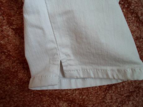 Bílé kalhoty rifle džíny skinny crop 3/4, 36