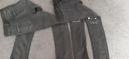 2 x jegginy hm - již jen jedny, h&m,134