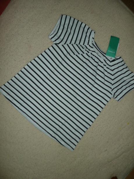 Tričko h&m námořník proužek vel 122/128 6/8 let, h&m,122 / 128