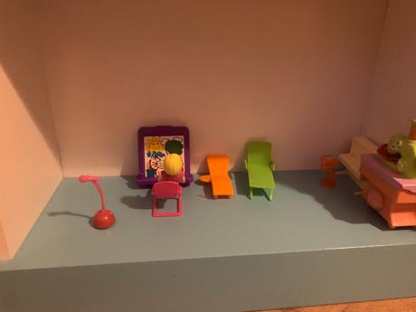 Drevená polička - domček, 