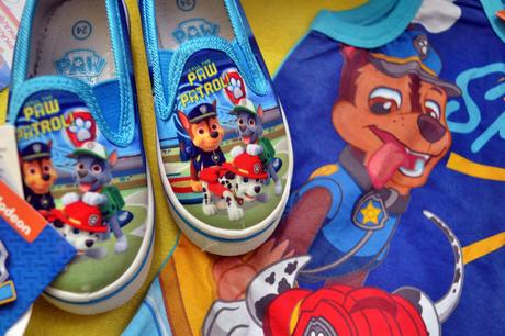 Set patrola v.98-104,bačkory/boty,tričko,kšiltovka, 104–116 / 86–98