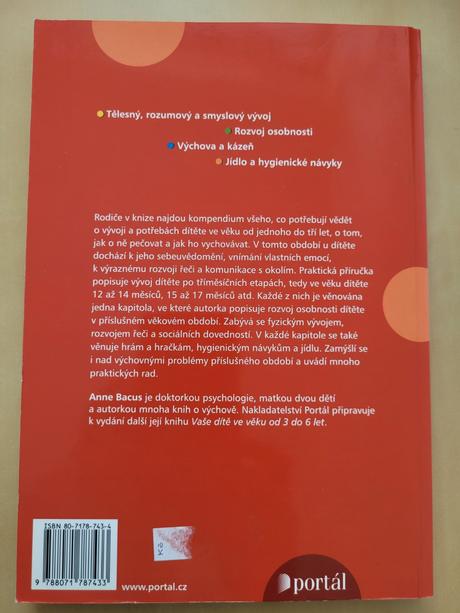 Kniha "vaše dítě ve věku od 1 do 3 let",