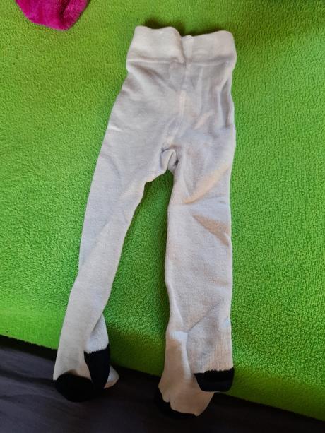 Punčocháče bílé malinkaté vel 68., 62