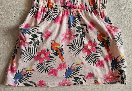 Letní dívčí overal, tchibo happy kids, vel.134/140, tcm,134