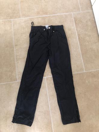 Vyteplene cerne kalhoty 134/140 kinderbutt, 140