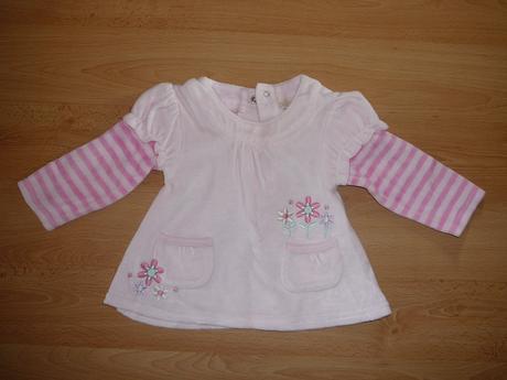 Pěkná sametová halenka/tunička, 68