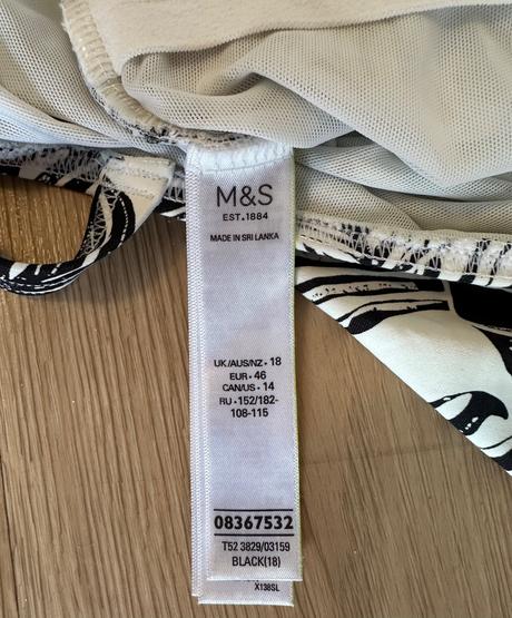 Plavky vcelku m&s velikost 18, marks & spencer,xxl