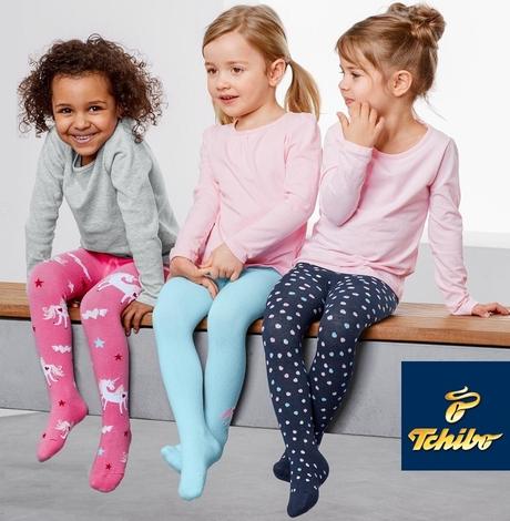 3-pack punčocháče tchibo s jednorožci +puntíkované, tchibo,86 / 92