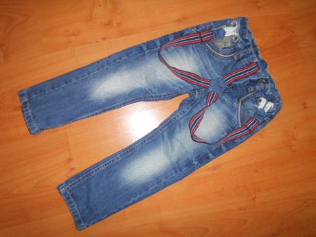 Slim rifle s kšandama vel. 3-4roky, dopodopo,104