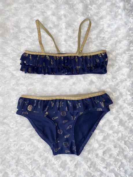 Modré dvoudílné plavky h&m, h&m,104