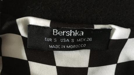 Vel. 36 černobílý topík, bershka,36