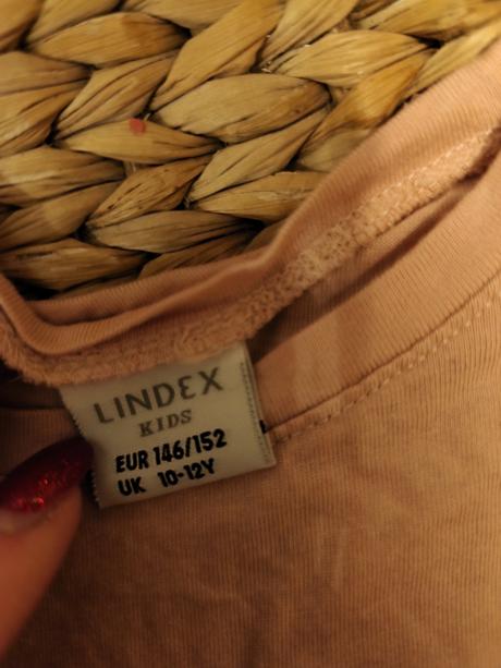 Starorůžový top s volánky lindex 146/152, lindex,152