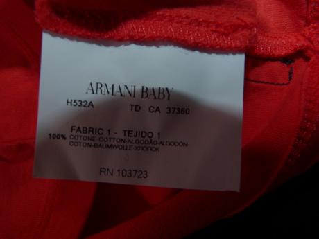 Armani baby tričko vel. 74, armani,74