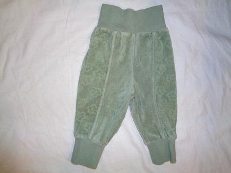 Luxusní sametový komplet - kytička, h&m,62