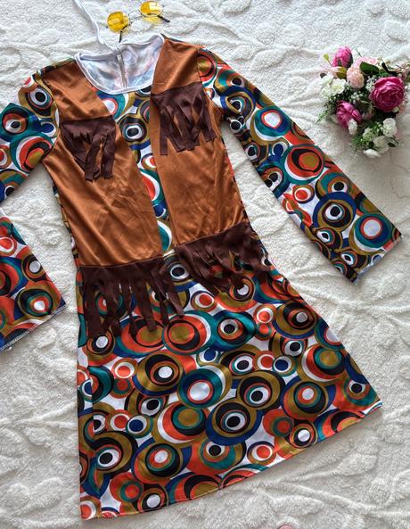 An27/ kostým hippies- v.cca xs, 