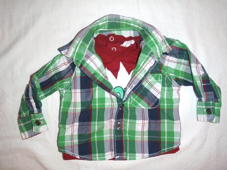 Luxusní košile -  tričko - dva v jednom, pumpkin patch,68