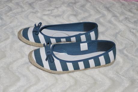 Balerinky namornicke modro bile 37, 37