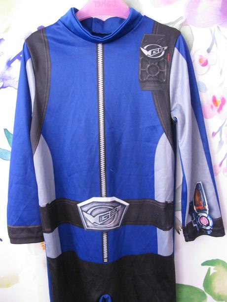 Maškarní kostým-blue power rangers,