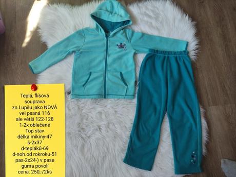 Tepláková souprava, lupilu,128