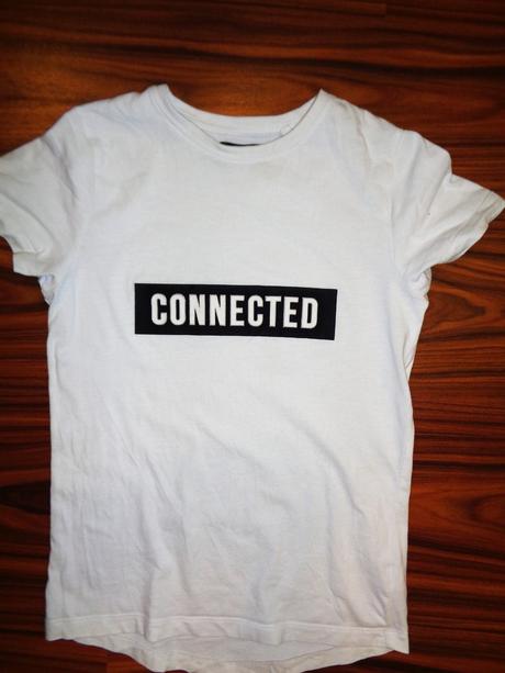 Super bílé tričko s nápisem, next,134