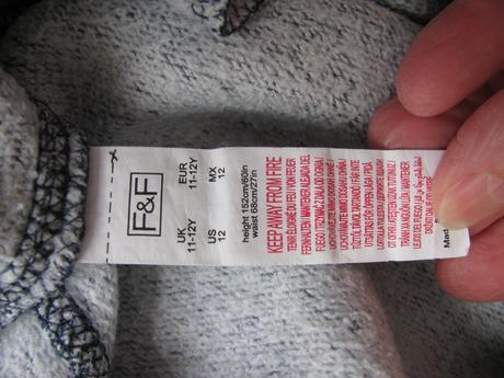 Chlapecké modré bavlněné tepláky, střik, f&f,152