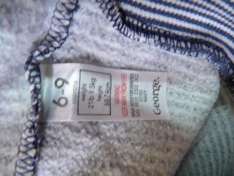 Pruhovaná mikinka vel. 74, george,68