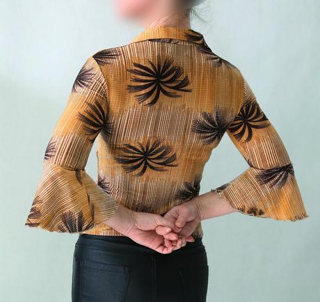 Elastická halenka s palmami a třpytivou nitkou, abercrombie&fitch,s