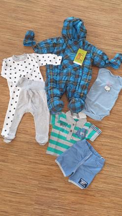 Mix oblečení 0-3m, 50–62