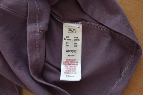 Tričko vel. 3 - 6m, f&f,68