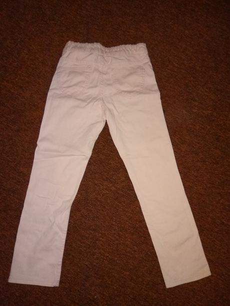 Růžové kalhoty h&m 128, h&m,128