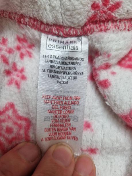 Dívčí teplé domácí kalhoty, primark,152