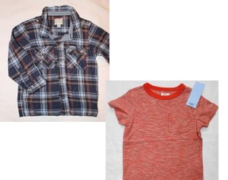 Ao3 košile + bf94 melírované tričko s kapsičkou, 86