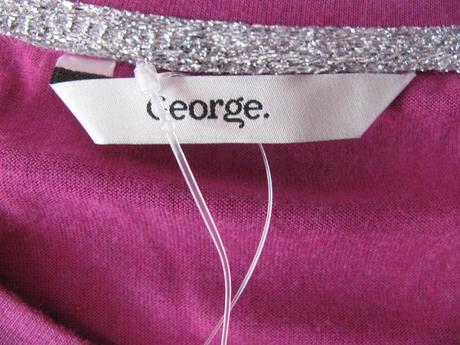 Dámské sytě růžové tričko s flitry, george,m