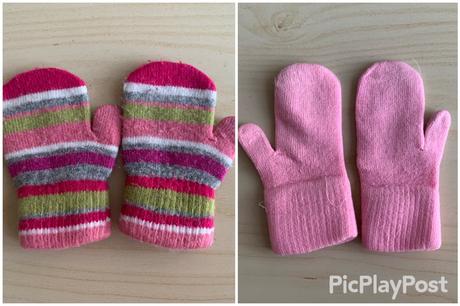 Dva páry rukavic 68/74 h&m, h&m,68