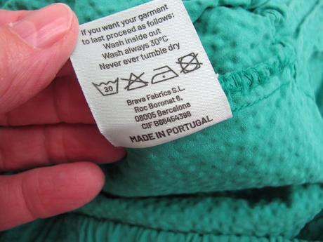 Oversize elas. bavlněné 7/8 zelené kalhoty brava, 38