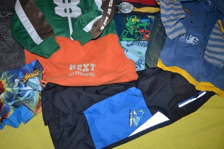 14ks oblečení vel.98,kalhoty,bunda,kraťasy,tričko, 86–98
