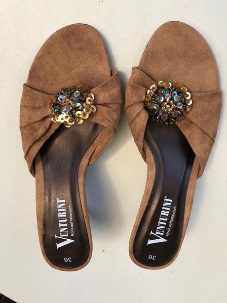 Pantofle hnede 36 venturini, 36