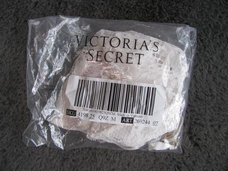 Bílé krajkové kalhotky v.s., victoria's secret,m