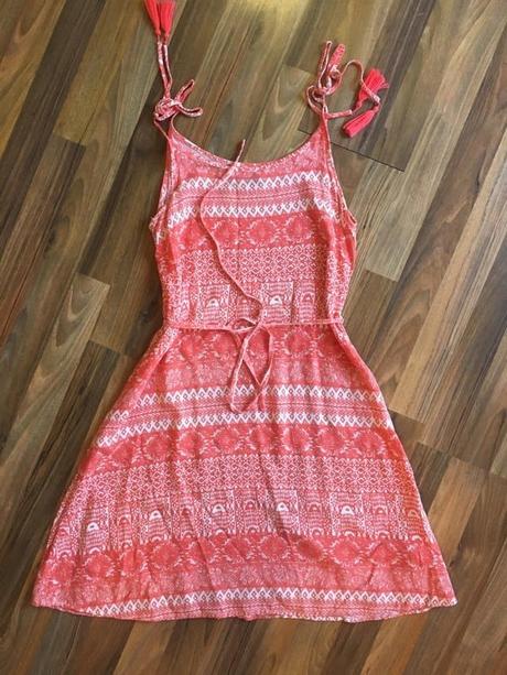 Meruňkové letní šaty se střapcem, vel s/m, sam73, sam73,s