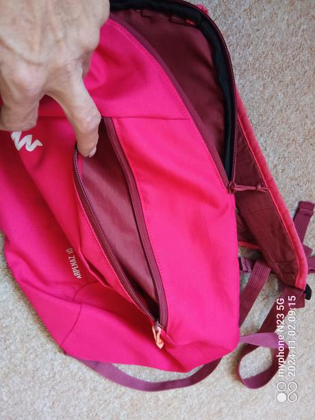 Batoh "decathlon-quechua" růžovo-šedá, 