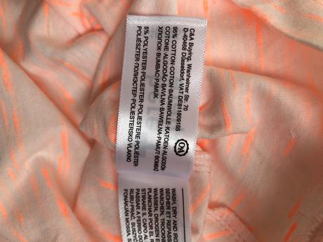 Top 146/152 c&a s vyměnitelnými flitry oranžové, c&a,146