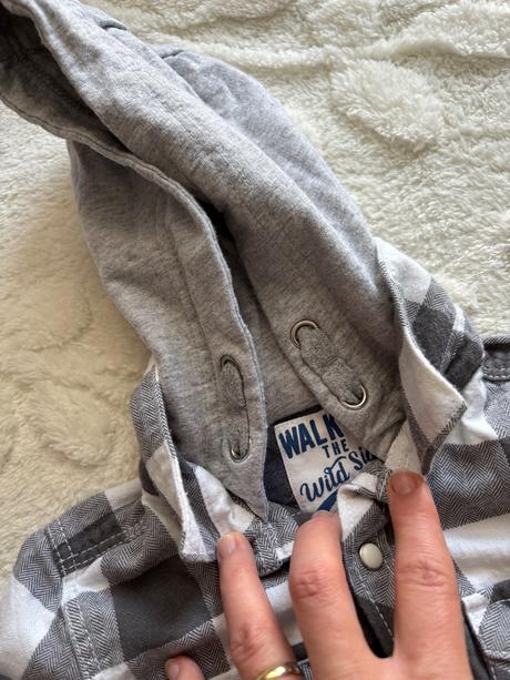 Košile flanelová s kapucí - v.12/18 měs., 86