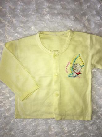 Žluté tričko/kabátek, 68