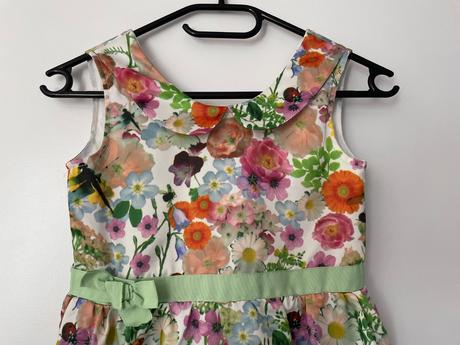 Květované šaty, h&m,122